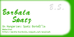 borbala spatz business card